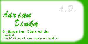 adrian dinka business card