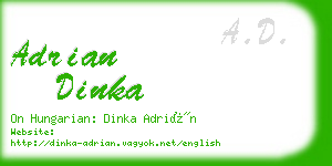 adrian dinka business card